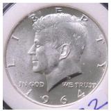 1964 KENNEDY HALF CHOICE BU