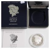 2025 S PEACE SILVER DOLLAR W/ BOX AND PAPERS