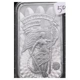 1 OZ .999 SILVER ART BAR