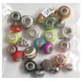 STERLING SILVER GLASS AND METAL BEADS