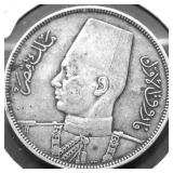 EGYPT SILVER 20 PIASTRES VF