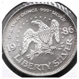 1 OZ .999 SILVER ROUND