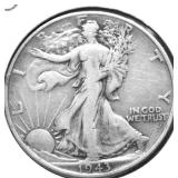 1943 WALKING HALF DOLLAR VF