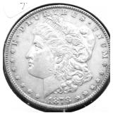 1878 S MORGAN DOLLAR AU