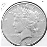1923 S PEACE DOLLAR XF