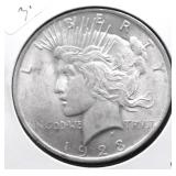1923 CHOICE BU PEACE DOLLAR