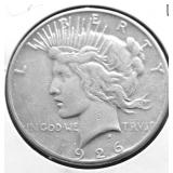 1926 S PEACE DOLLAR VF