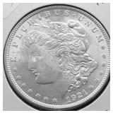 1921 CHOICE BU MORGAN DOLLAR