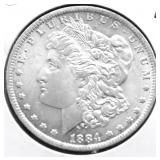 1884 O GEM BU MORGAN DOLLAR