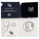 2017 PROOF SILVER EAGLE W BOX PAPERS