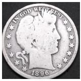 1896 BARBER HALF DOLLAR G