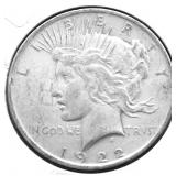 1922 PEACE DOLLAR XF