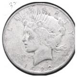 1922 D PEACE DOLLAR VG