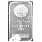 1  OZ .999 SILVER BAR