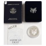 1995 PROOF SILVER EAGLE W  BOX PAPERS