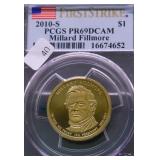 2010 S PCGS PF69DC PRESIDENT DOLLAR