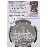 1996 P NGC PF6UC ROWING SILVER DOLLAR