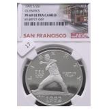 1992 S NGC PF69UC OLYMPIC SILVER DOLLAR