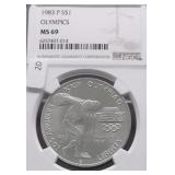 1983 P  NGC MS69 SILVER DOLLAR