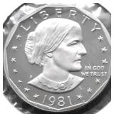 1981 PROOF SBA DOLLAR
