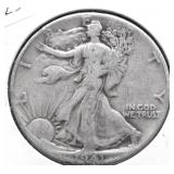 1941 WALKING HALF DOLLAR VF
