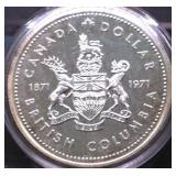 1971 CANADA SILVER DOLLAR GEM