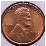 1952 D GEM RED LINCOLN CENT