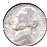 1945 P WAR NICKEL VF