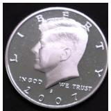 2007 S SILVER PROOF KENNEDY HALF DOLLAR