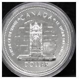 1977 CANADA SILVER DOLLAR GEM