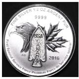 1/2 OZ .9999 SILVER ROUND
