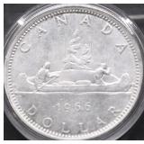 1966 CANADA SILVER DOLLAR CHOICE BU