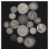 GROUP OF SILVER COINS