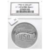 1991 S NGC PF69UC USO SILVER DOLLAR