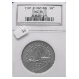 2001 P NGC MS70 CAPITOL HALF DOLLAR
