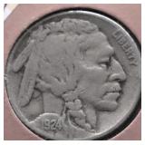 1924 BUFFALO NICKEL VF