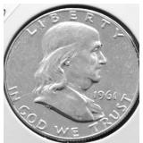 1961 PROOF FRANKLIN HALF DOLLAR
