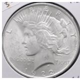 1922 CHOICE BU PEACE DOLLAR