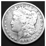 1882 S MORGAN DOLLAR VG