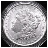 1889 MORGAN DOLLAR AU