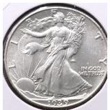 1939 CHOICE BU WALKING HALF DOLLAR