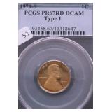 1979 S PCGSPF67DC RED LINCOLN CENT
