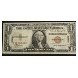 WW2 1 $ HAWAII EMERGENCY SILVER CERTIFICATE VF