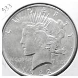 1922 PEACE DOLLAR CULL