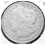 1921 S MORGAN DOLLAR VF
