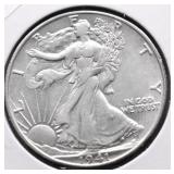 1941 S WALKING HALF DOLLAR AU