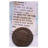 310 AD ROMAN EMPIRE AE25 CH AU