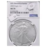 2023 NGC MS70 SILVER EAGLE