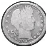 1897 BARBER QUARTER G