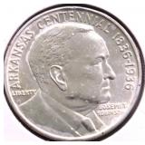 1936 ARKANSAS HALF DOLLAR   AU